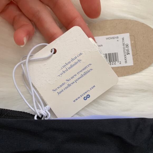 Prana NWT Innix Black Moderate Coverage Reversible Bikini Bottom XL - Picture 8 of 10